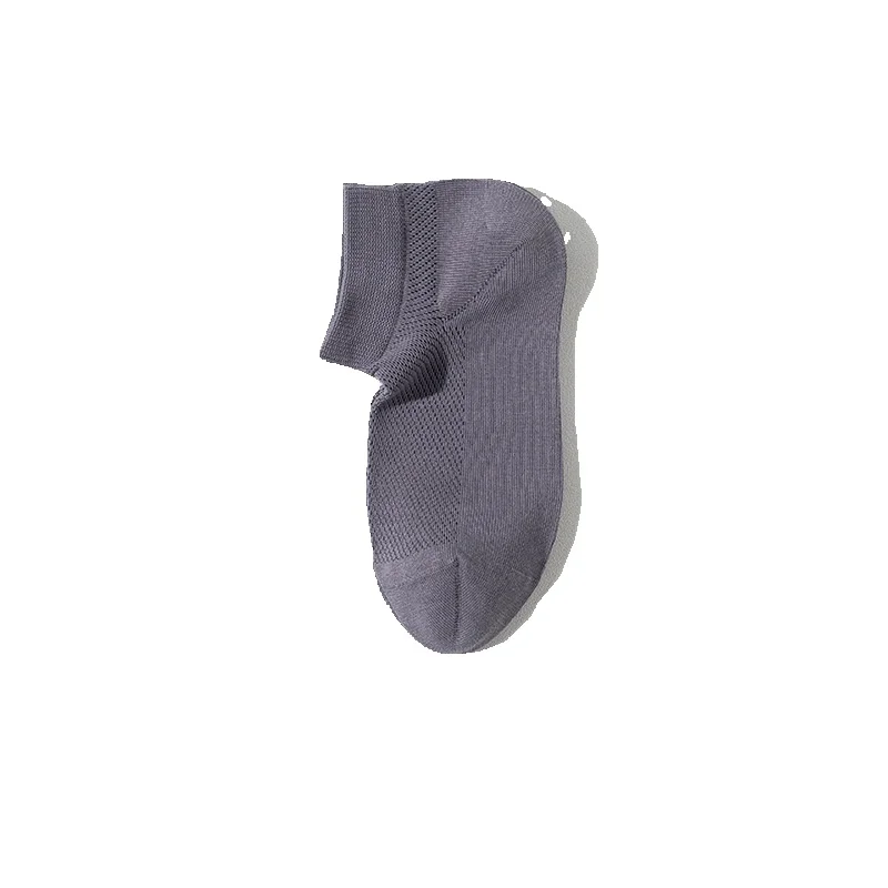 2025e 2025 Frühling Sommer Neue Atmungsaktive Mesh Baumwolle Nahtlose Boot Herren Schweißabsorbierende Deodorant Kurze Socken_voghion.com