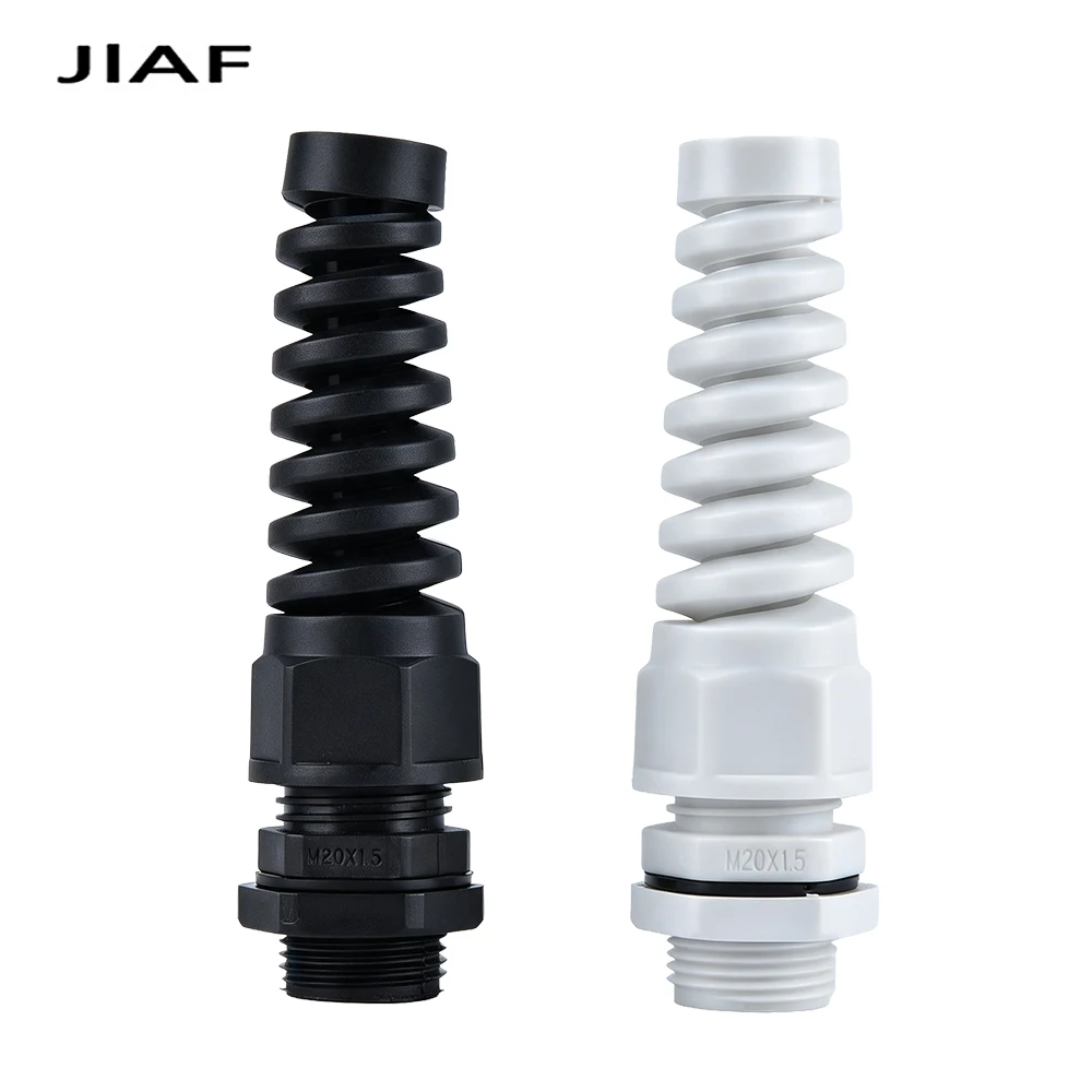 5-Pack Waterproof Nylon Cable Gland Set – Durable Anti-Bending Torsion-Proof Connectors