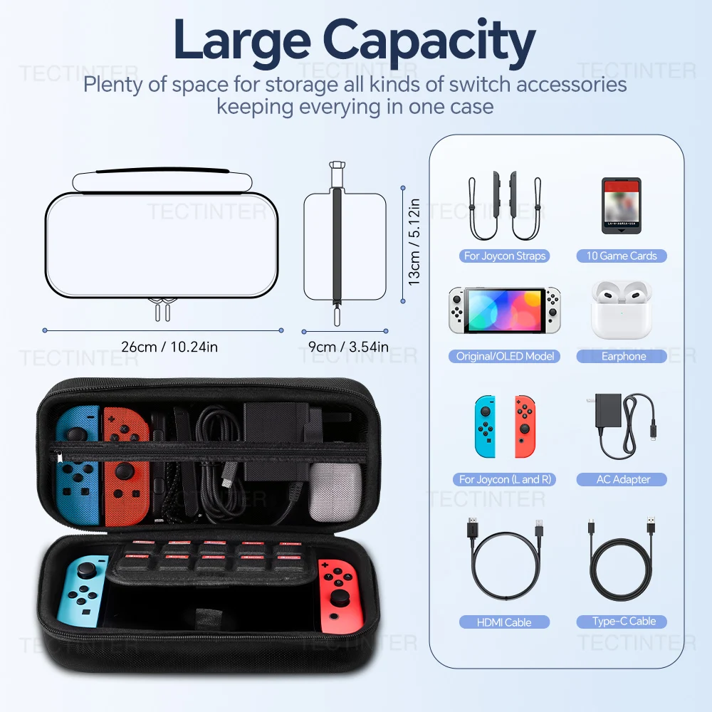 Traval Storage Bag for Nintendo Switch Protective