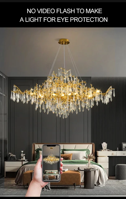 クリスタルガラス シャンデリア 天井照明 北欧型60W HPL-016 北欧