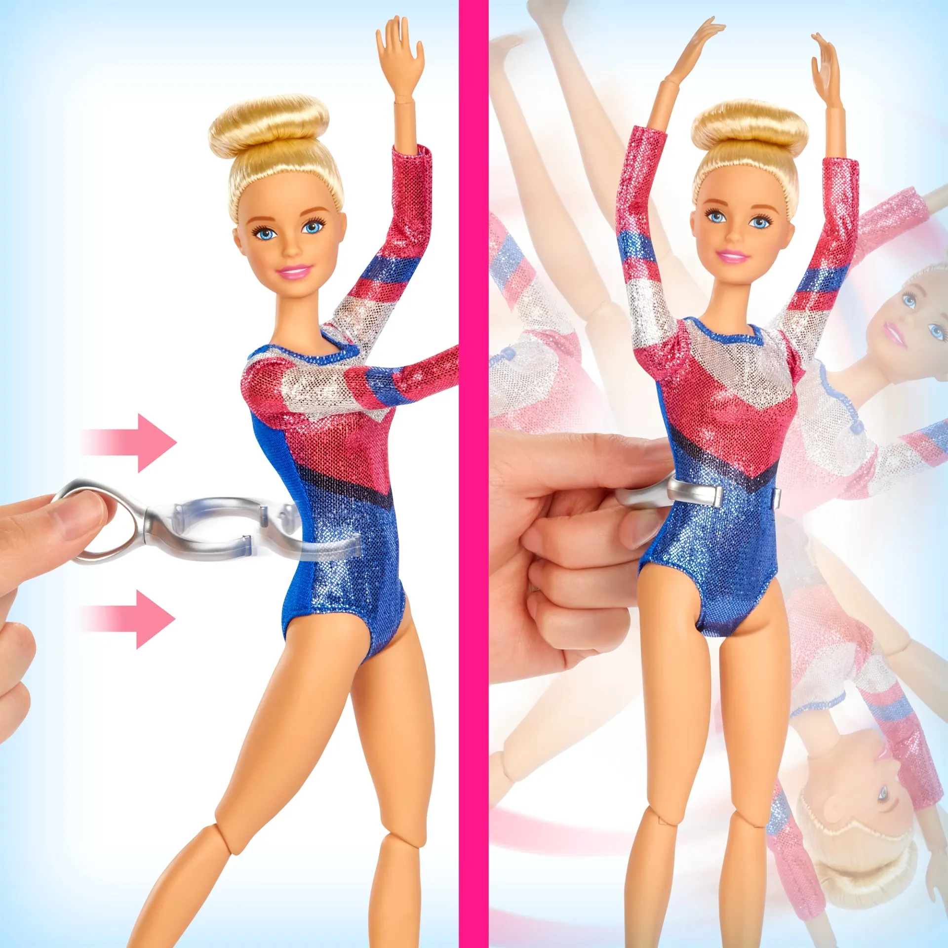 Poupée Barbie Gymnaste avec Accessoires