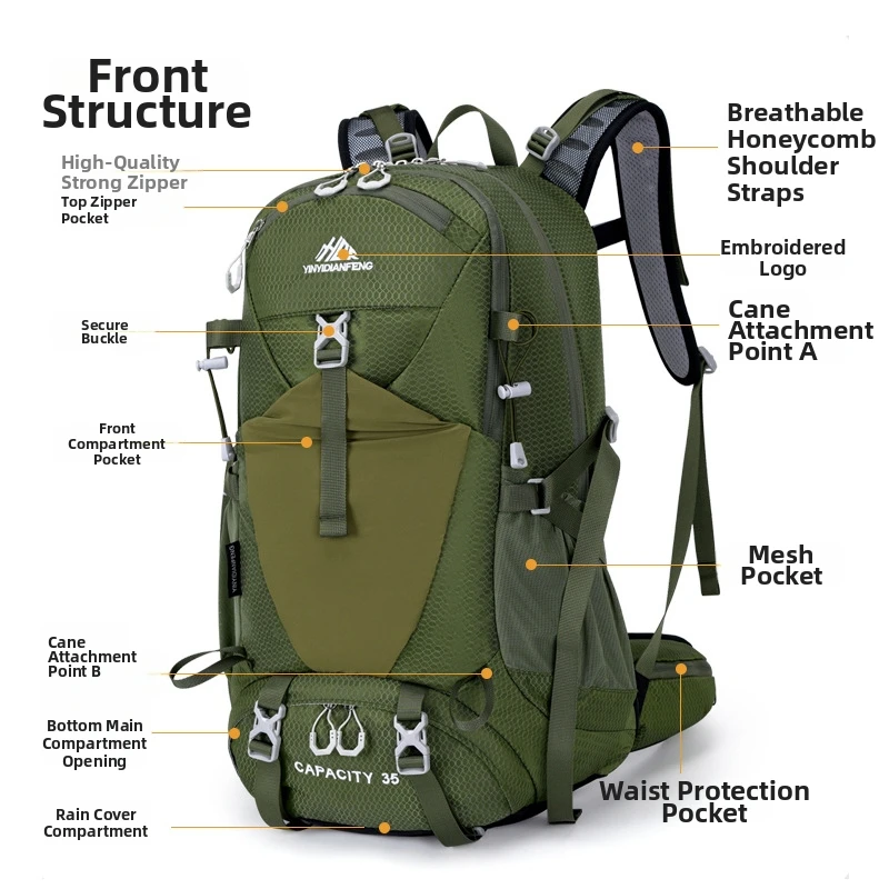 Ultralight Waterproof Hiking Backpack 1