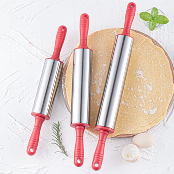 1PC,High-quality food-grade essential kitchen baking tool rolling pin for pie, cake skin, biscuit, pastry dough 1