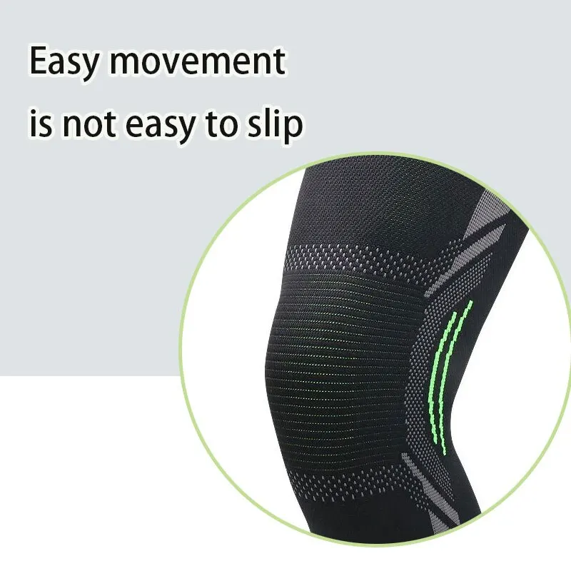 Sports Knee Pads Knitted Nylon Running Basketball Jump Rope for Men and Women