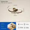 2 in 1 Modern Smart Ceiling Fan Bedroom Ceiling Fan With Light And Control Living Room Restaurant Decor Dimmable LED Ceiling Fan 6