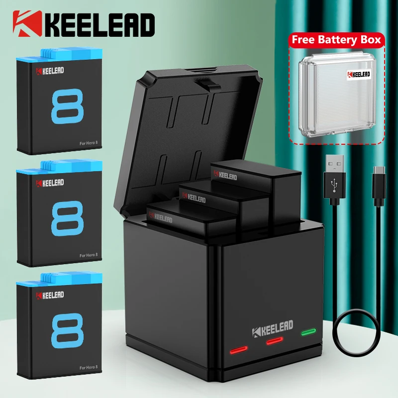 Original Battery for GoPro Hero 5 6 7 8 1680mAh Battery 3 Fast Ways