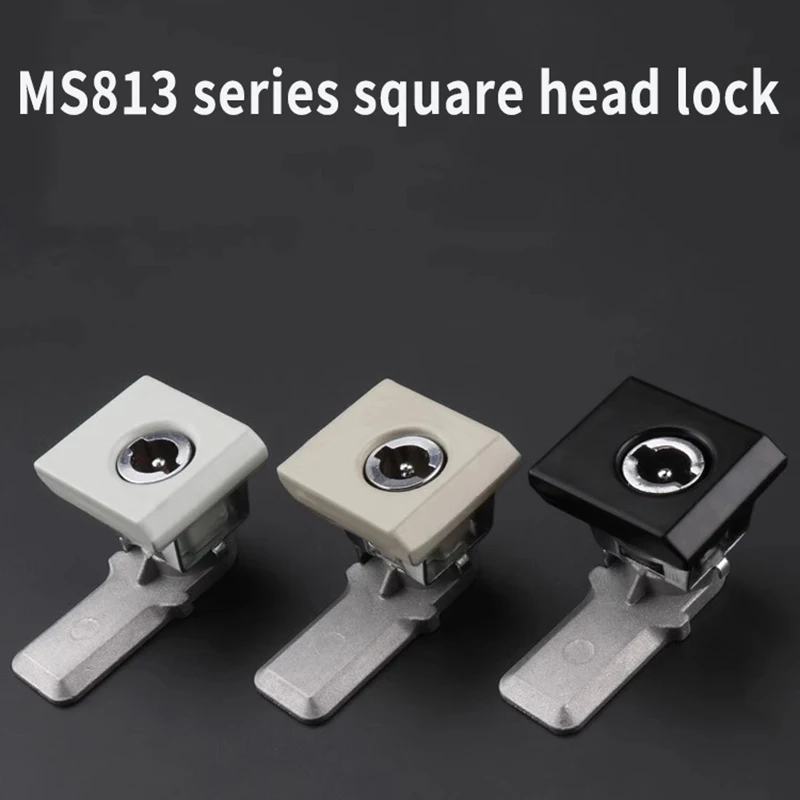 MS813 square lock tongue lock compression quadrilateral wing lock core switch cabinet AE box marine Witch cabinet lock