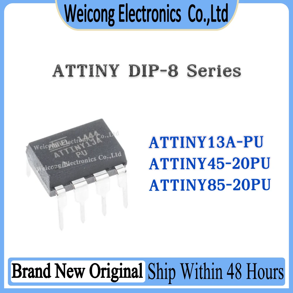 

ATTINY13A-PU ATTINY45-20PU ATTINY85-20PU ATTINY13A ATTINY45 ATTINY85 ATTINY ATTIN ATTI IC MCU Chip DIP-8 100% Brand New Original