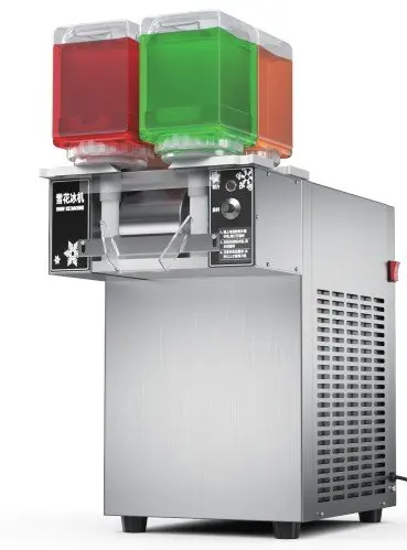 Commercial 4 flavors digital design snow ice machine snowflake shaver milk cream crusher air freezer