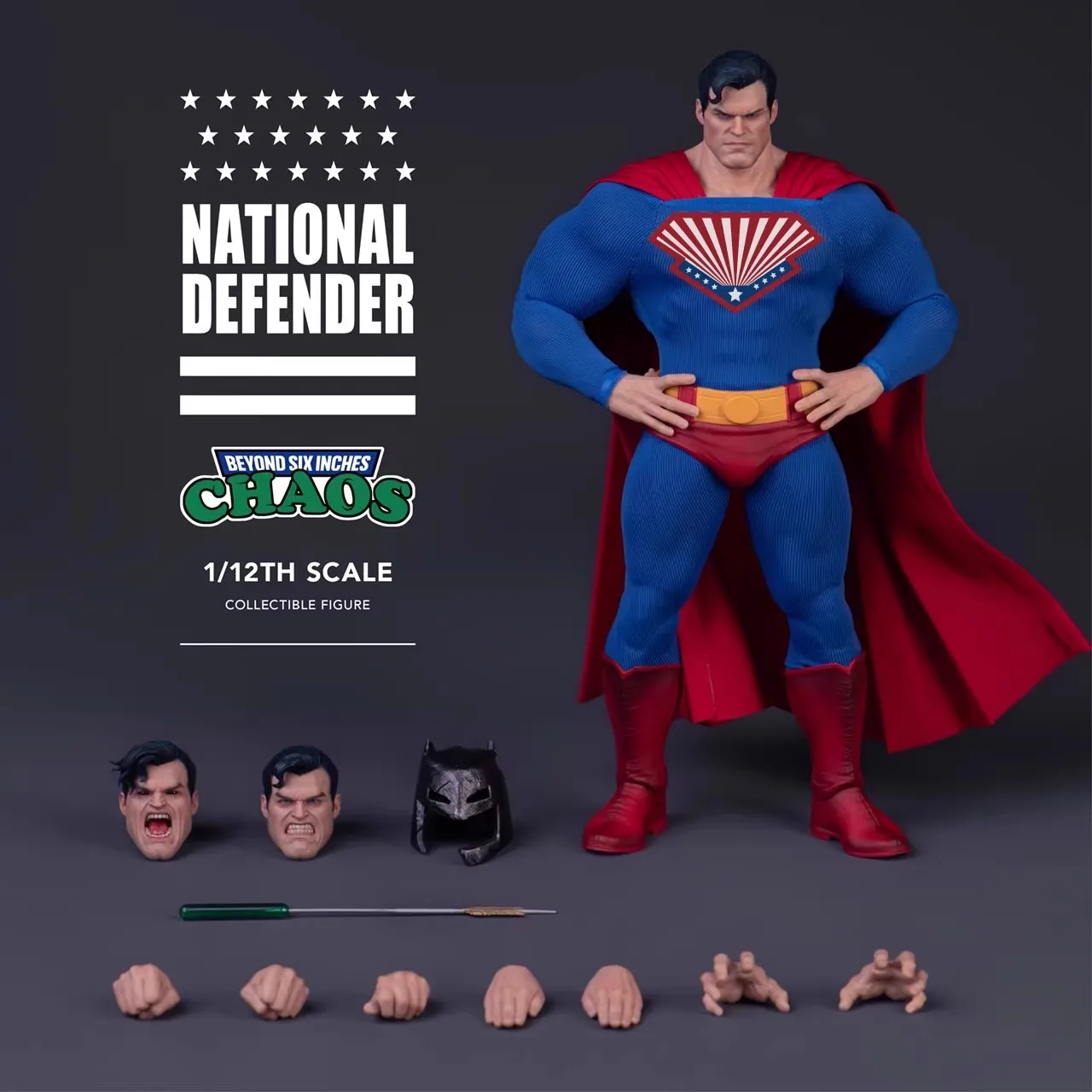CHAOS 1/12 ナショナル・ディフェンダー CHAOS-001 CHAOS (CHAOS-001) 1/12 Scale National Defender Figure