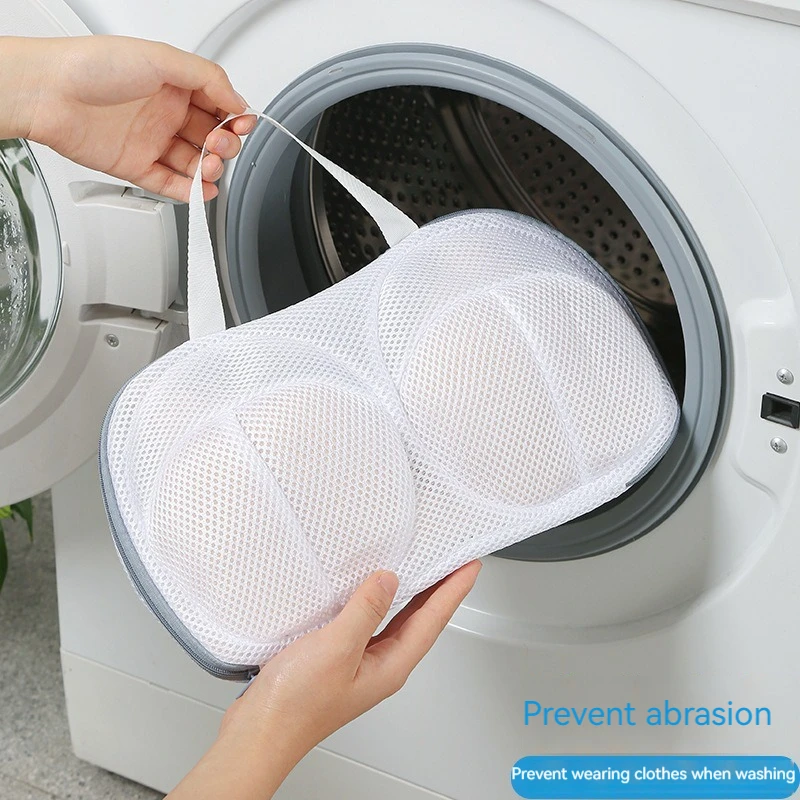 Bra Mesh Laundry Bags Anti-Deformation Lingerie Washing Bag with Handle for  Drying Zipper Closure for Washing Machine 