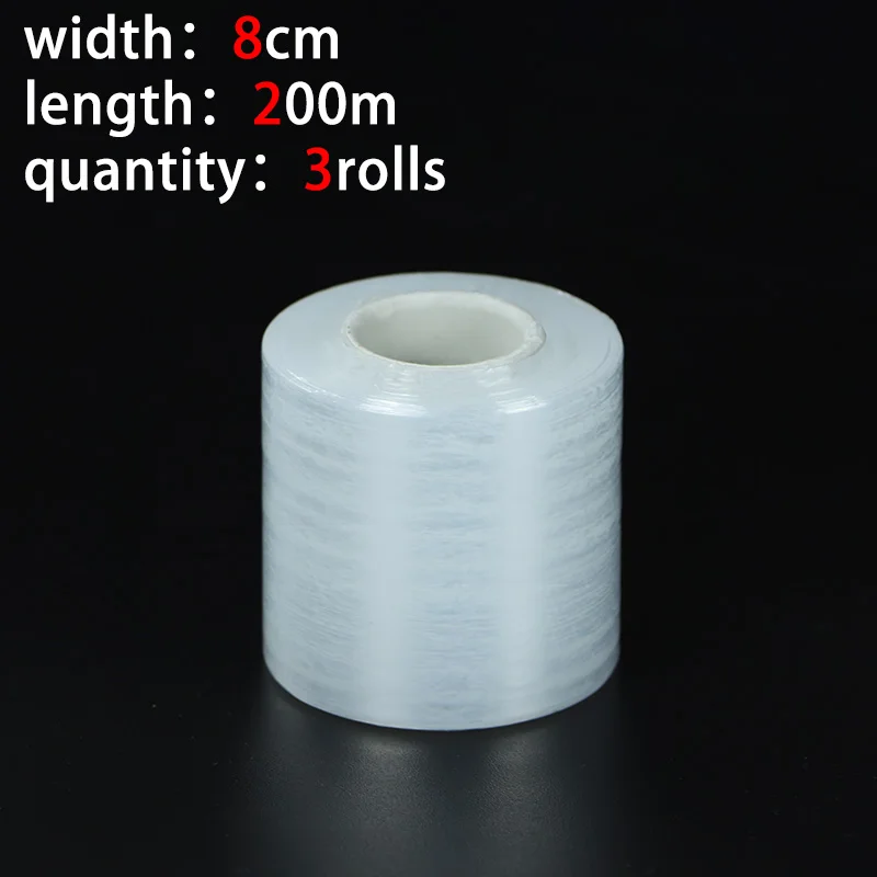 Small Roll 200m PE Stretch and Protective Film for Industrial Packaging and Grafting