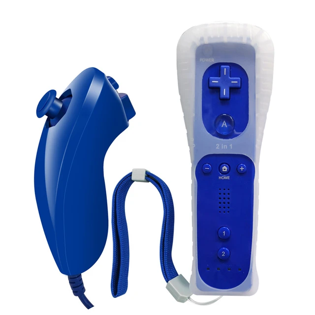 Télécommande Motion Plus intégrée pour Nintendo Wii, télécommande Wii,  manette de jeu sans fil, manette Dahchuck Wii Motion Plus - AliExpress