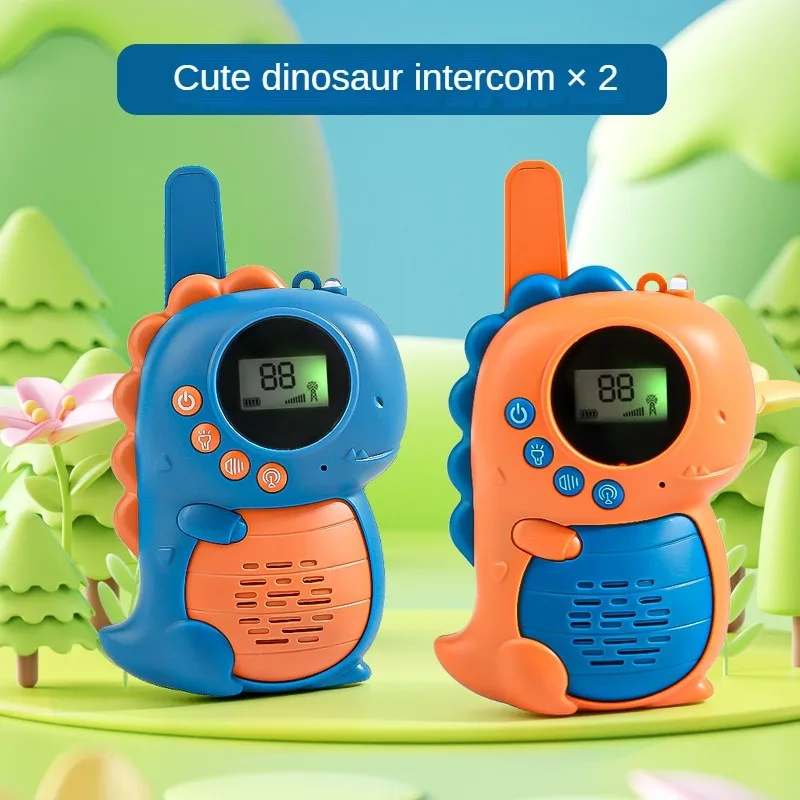 Interação pai-filho Dinossauro Walkie Talkies para crianças, brinquedo quebra-cabeça, presentes para educação infantil para bebês, ao ar livre