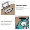 Custom Hangyodon Funny Suitcase Cover Vacation Strectch Luggage Case Travel Protection 4