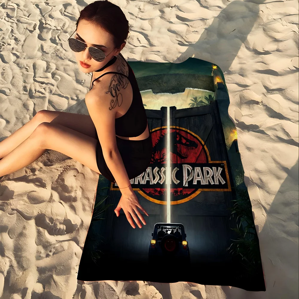 Jurassic Park Movie Big Microfiber Beach Towels Quick Dry Towel Sand Beach Towels Pool Towel for Travel Swim Pool Yoga 3