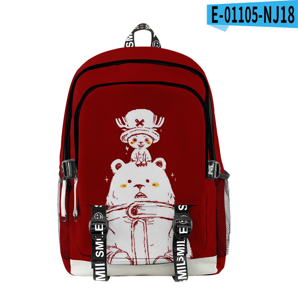 

New Anime One Piece 3D Digital Color Printing Peripheral Travel Outing Student Class School Bag Travel