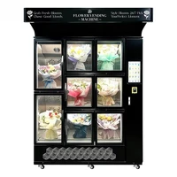 Distributeur automatique de fleurs pour réfrigérateur personnalisé, service 24h/24, bouquets de roses fraîches en libre-service, boutique de fleurs, fournitures pour immeubles de bureaux 3