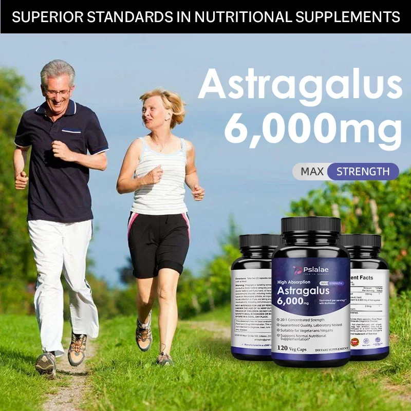 Astragalus 6000mg-Immune System Support, Promotes Heart and Liver Health, Non-GMO
