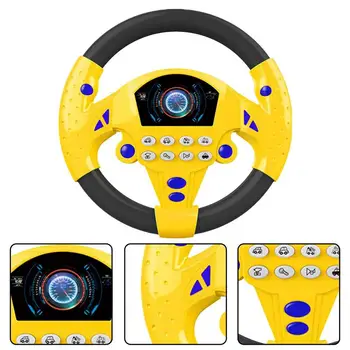 Simulation Driving Car Copilot Steering Wheel Eletric Baby Toys with Sound Kids Musical Educational Stroller Driving Vocal Toys 4