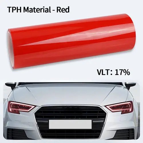 Car Headlight & Taillight & Fog Light Lamp wrap Film Smoke Black TPH PU PPF Protective Film For Car Styling Motorcycle Decorate - Image 13
