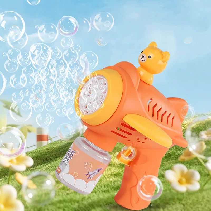 Pistolet à Bulles Automatique USHOP – Machine à Savon LED Pour Enfants, Activité Intérieure/extérieure, Cadeau Anniversaire