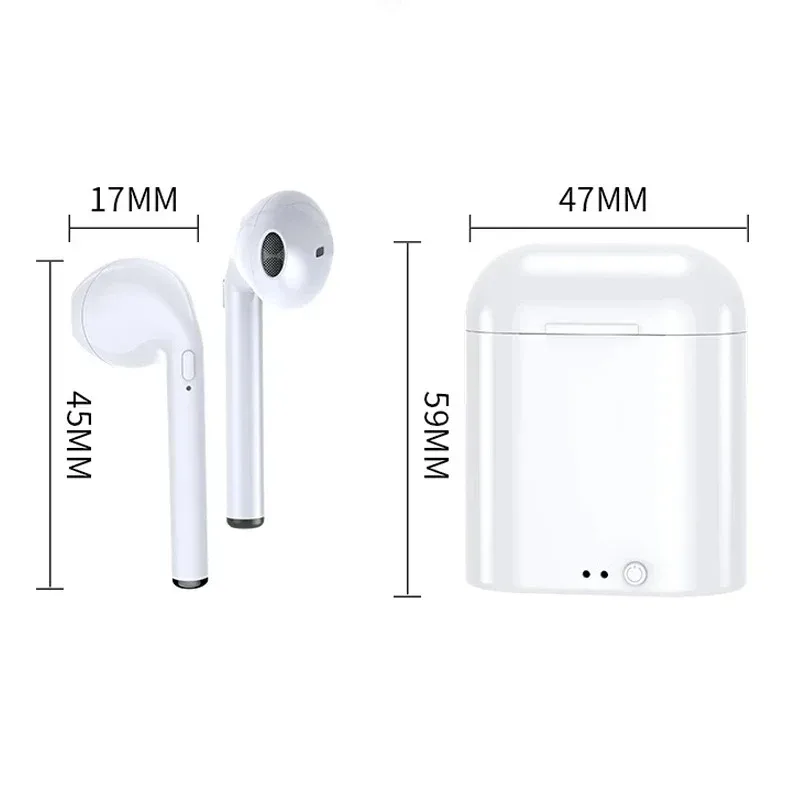 I7 MINI Wireless Bluetooth Earphone Stereo Earbuds Headset Sports Wireless Headphones With Charging Box For All Smart Phone 2
