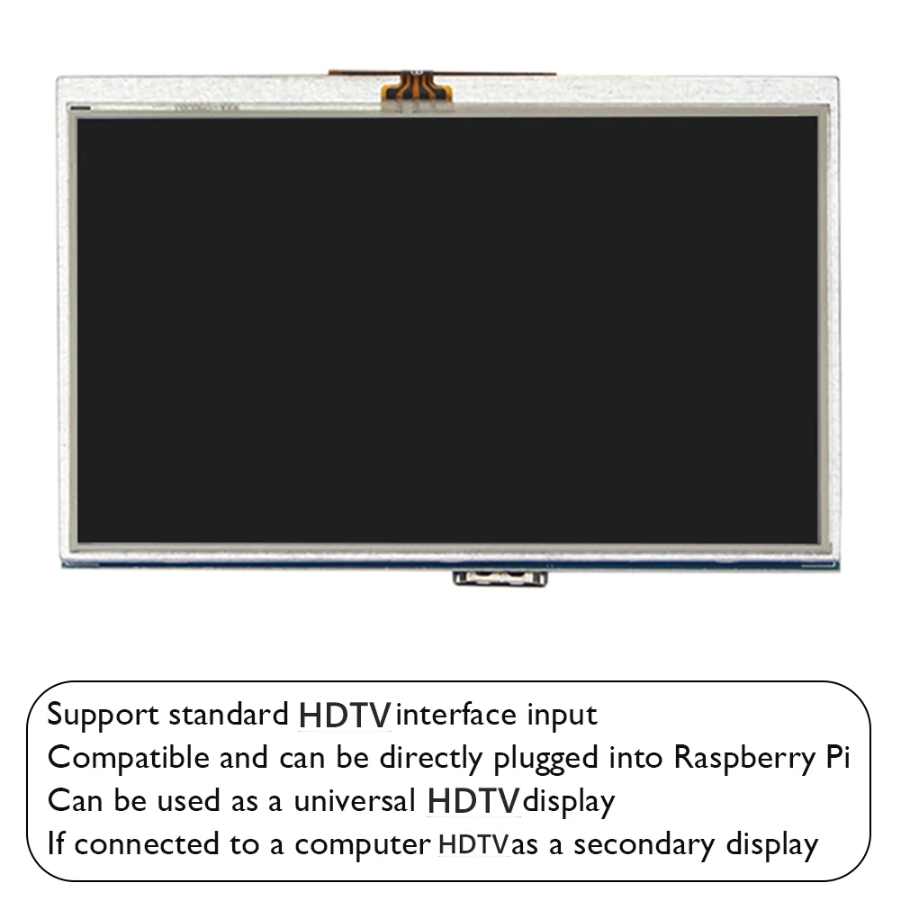 LCD ġ ũ 800X480 HD HDMI ȣȯ ÷  ,   4B, 3B  ̽ , 5 ġ