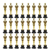 1-24PCS Model Oscar Statue Outdoor Toy Mini Trophy Children's Award Gift Reusable Baking Decoration Accessories Prop Toy Gift 1