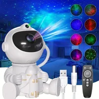Galaxy Star Projector LED Night Light Starry Sky Astronaut Porjectors Lamp For Decoration Bedroom Home Decorative Children Gifts 2