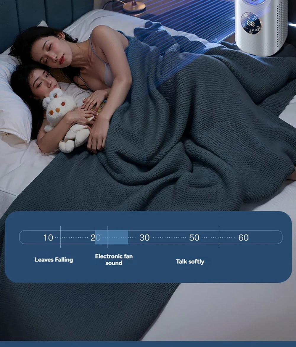 Mini Air Cooler Humidification Cooling USB Silent Timed Air Conditioning Fan Colorful Lights Night Light Led Screen 6 Wind Speed