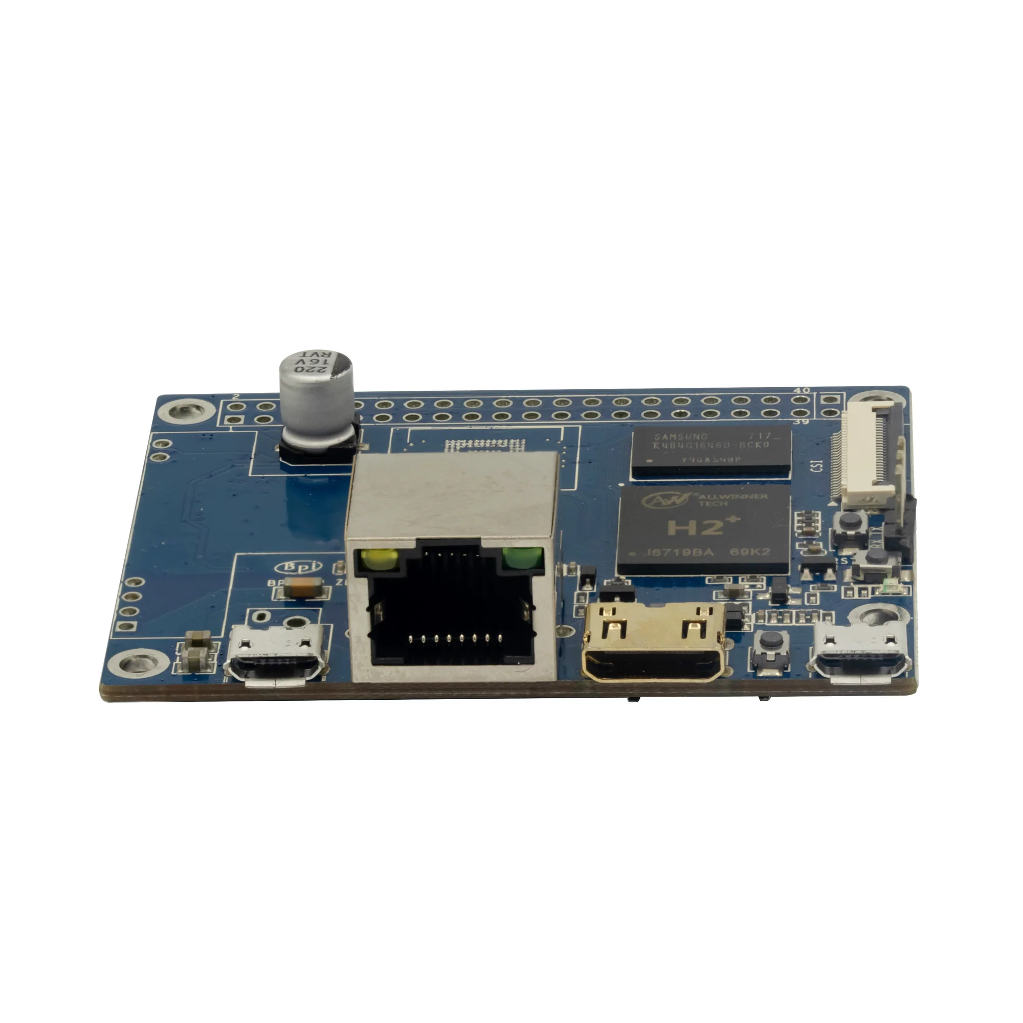 Banana Pi BPI-P2 Maker H2+ Quad-core Cortex-A7 Mali400MP2 512M DDR3 With TF card Support PoE Android Linux Single Board Computer