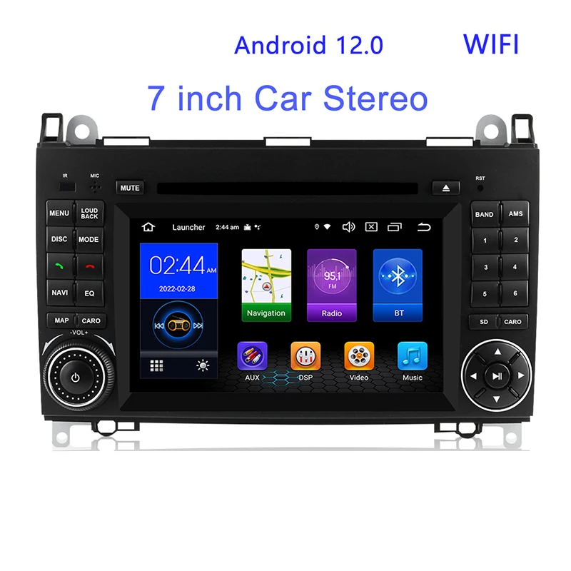 7 inch car phone android car navigator MP5 player GPS all-in-one black 4G and WIFI music player with display