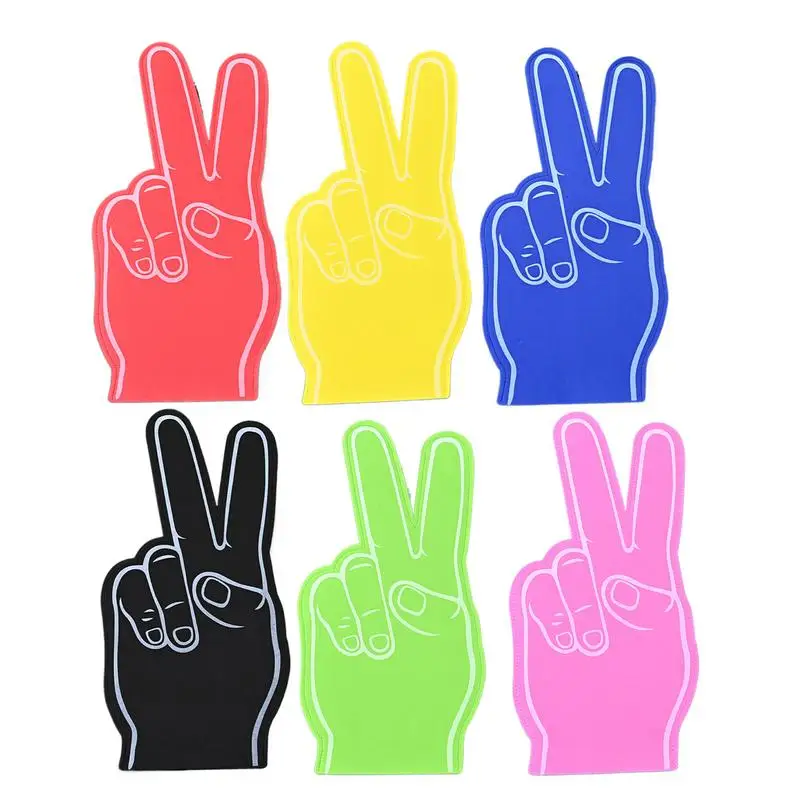 Foam Finger Cheering Hand Prop Portable Cheerleading Foam Fingers for Sports Events Baseball Basketball Soccer
