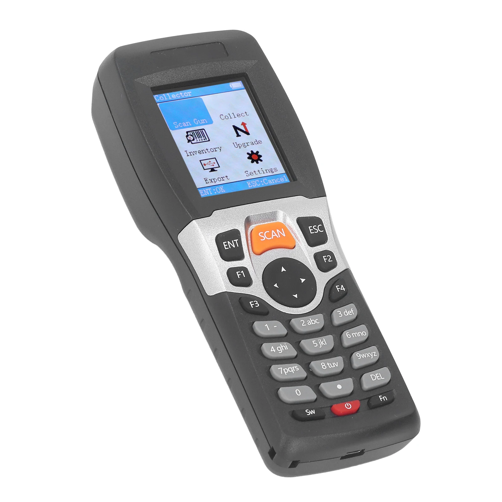 Bar Inventory Scanner Wireless Barcode Scanner 1D 2.4GHZ 2.2 Inch Color Screen Portable Inventory Scanner