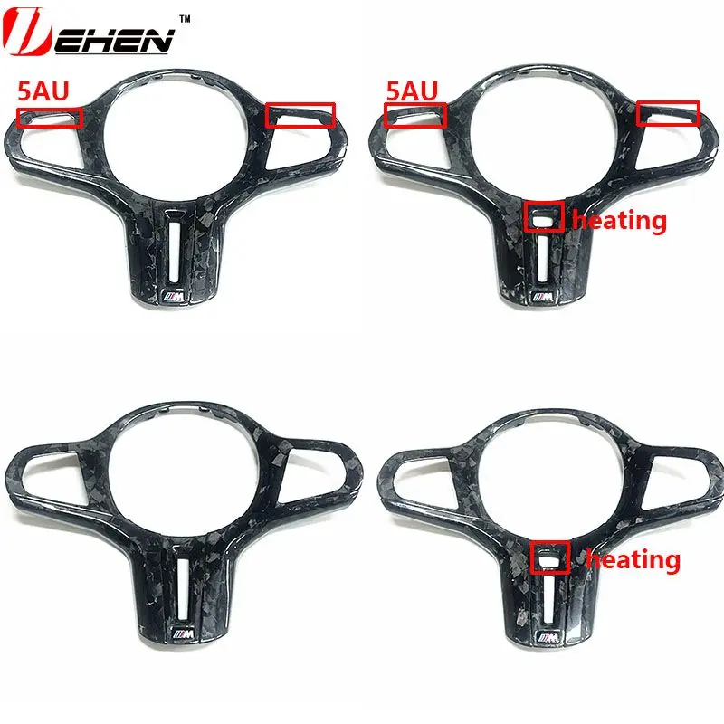 Carbon Fiber Car Steering Wheel Panel Decoration Cover Trim For BMW 1-8 series X3-X7 G20 G26 G30 G05 G29 G12 carbon fiber sticker carbon fiber car stickers