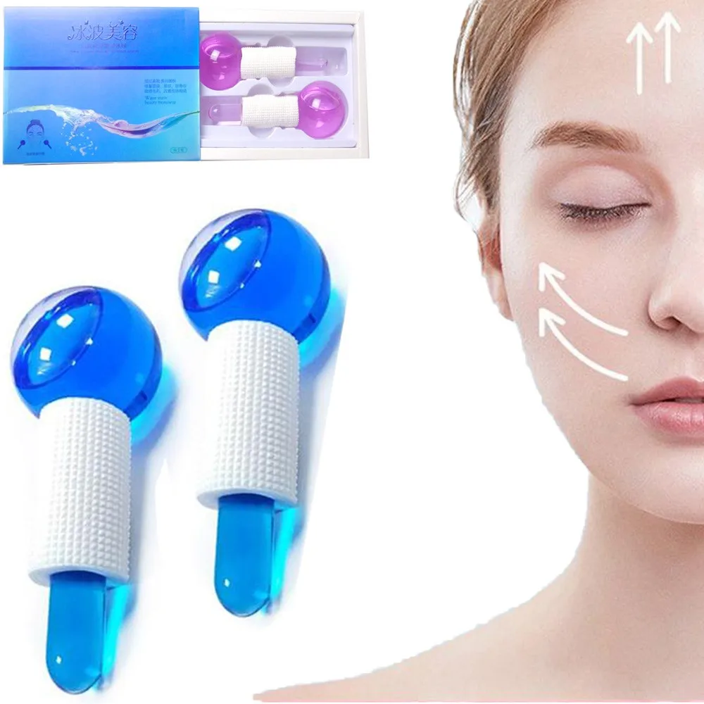 Facial Massager Ice Roller Crystal Face Roller Ball For Face Magic Cold
