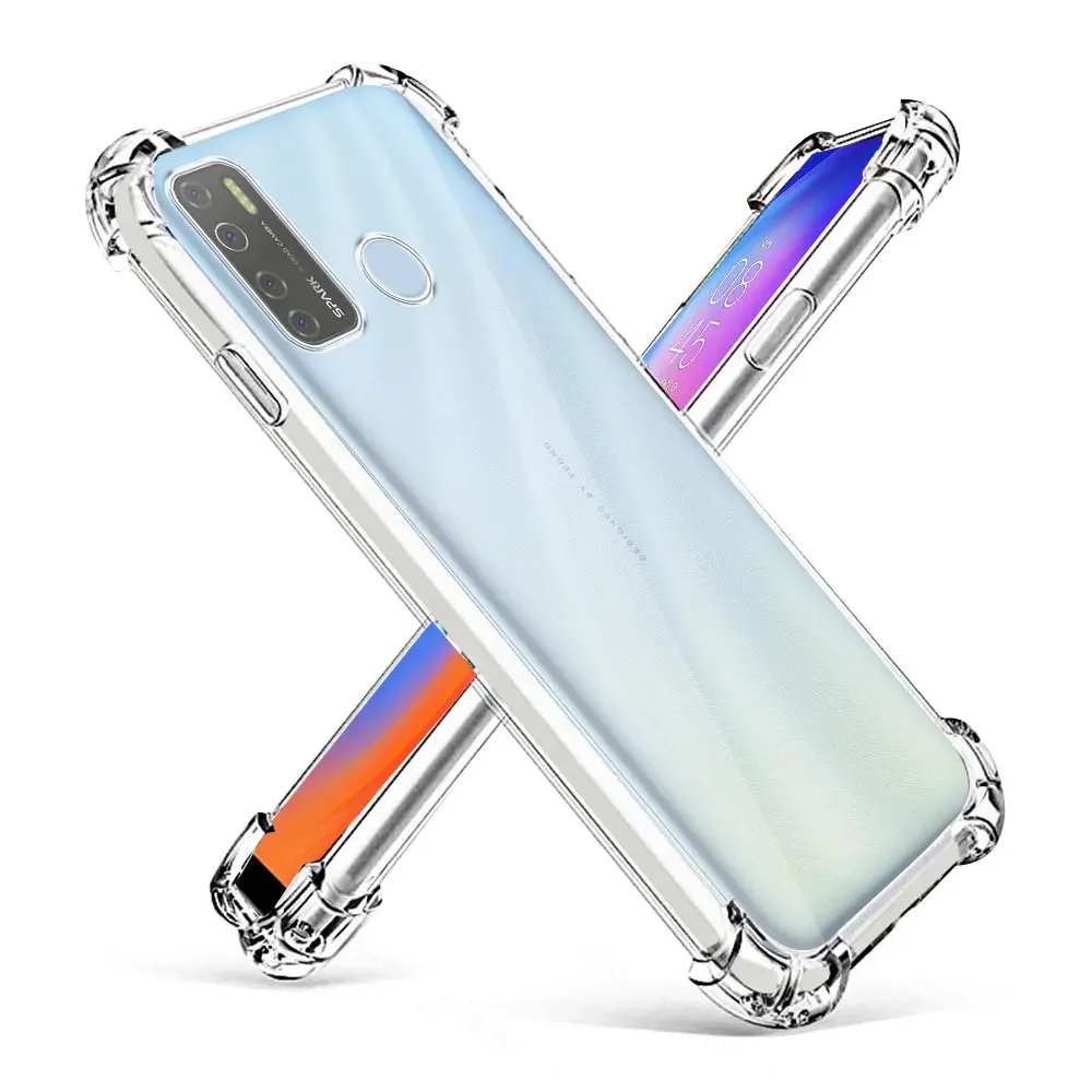 Clear Shockproof Silicone Phone Case - Transparent Protective Cover