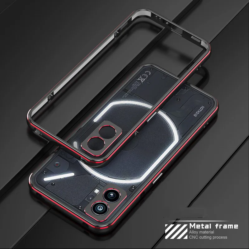 Bumper Case For Nothing Phone 1 One Metal Camera Protector Aluminum Frame Slim Cover