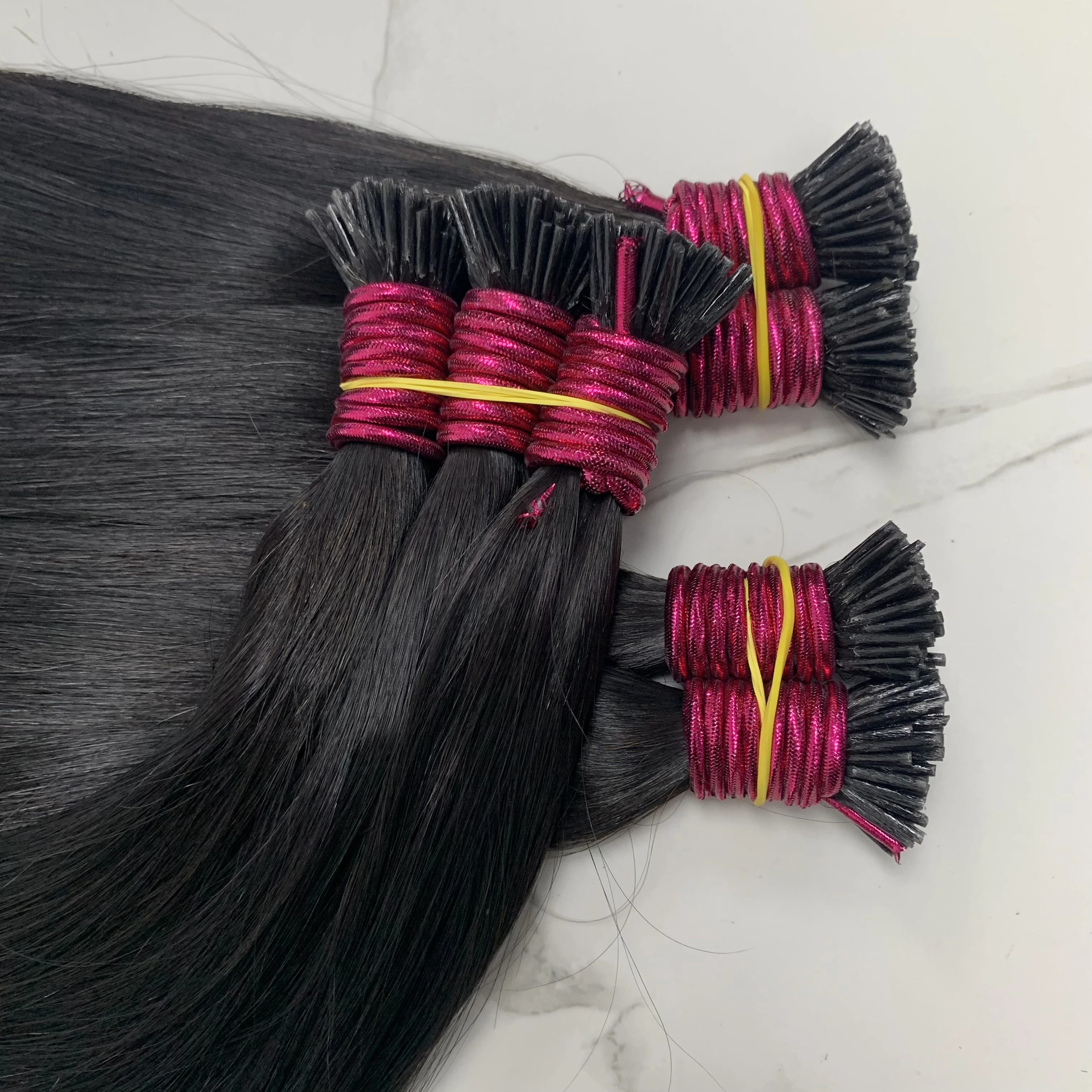 Human Hair Extensions Straight ITIP 12A Real Human Hair Extensions 0.8g/pc Capsule Keratin Fusion Extension