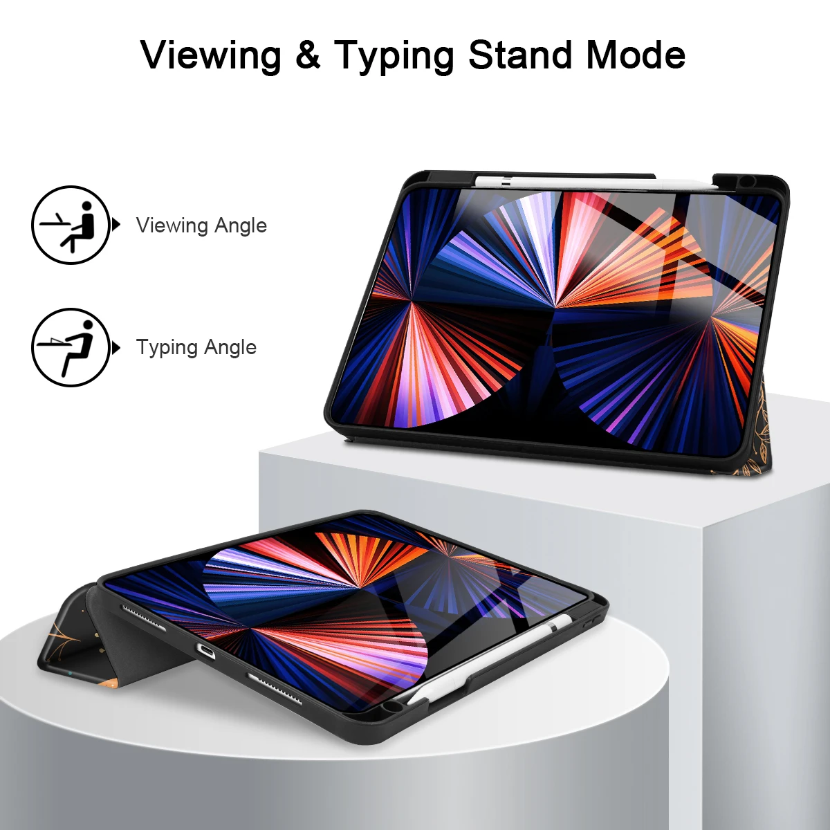 para Ipad Pro 11 Polegada Case 2023 2023 2023 2023 Pro 12.9 Air4 Air5 10.9 Polegada 10 2023 9.7 Polegada Gen7 10.2 Polegada Smart Cover - Imagem 6