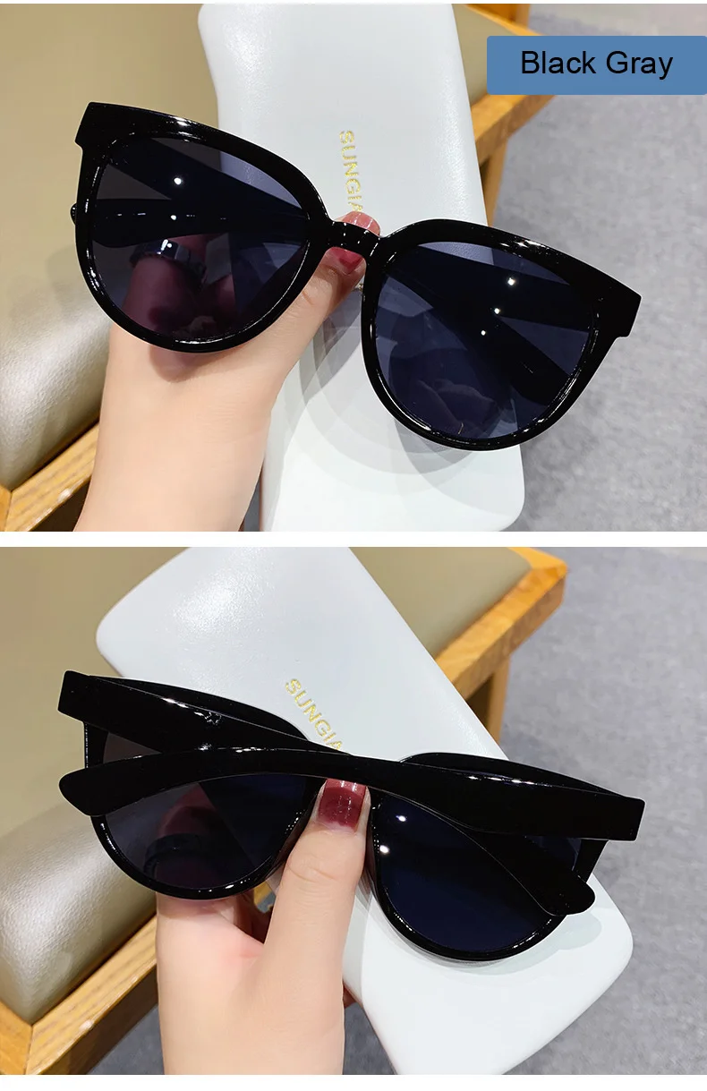 2022 Moda Cat Eye Sungl Donne Progettista di marca Vintage Sun Gl Femminile Lady Retro Shades Oculos De Sol UV400_voghion.com