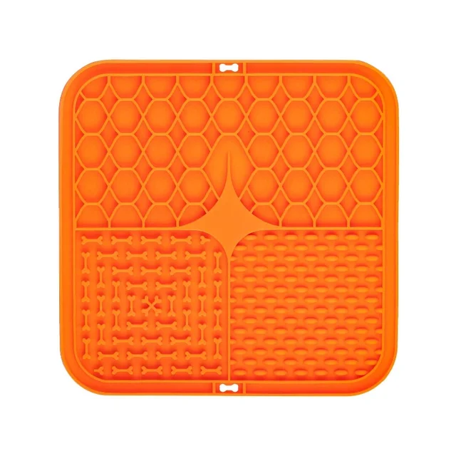 Pet Lick Silicone Mat Slow Feeder Dog Food Plate Bathing Distraction Sucker Training Feeder Supplies for Dogs 6