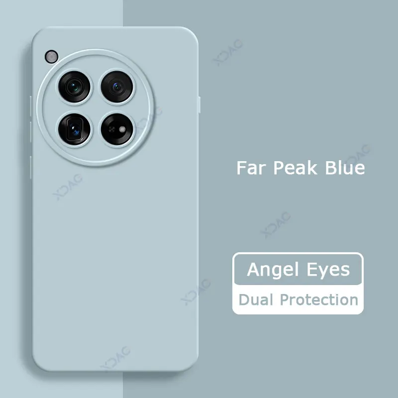 Luxury Angel Eyes Square Liquid Silicone Case Cover - Soft 360 Shockproof Mobile Phone Shell