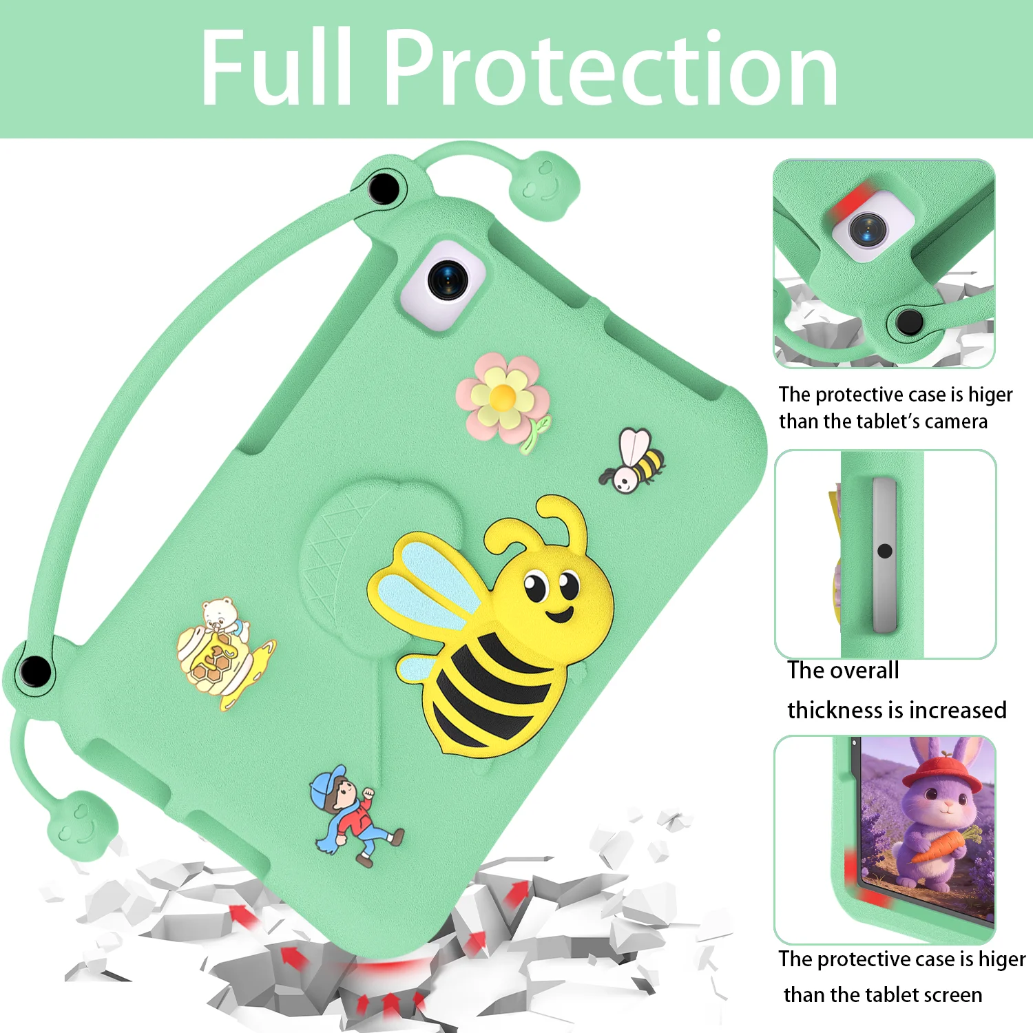 Lightweight EVA Shockproof Protective Tablet Case - 8.0 Inch