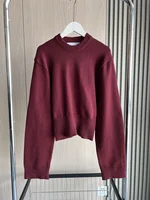 Loose sleeve round neck knitted sweater 2025 new product ladies ultra-wide ribbed hem long sleeve short cardigan - Image 6