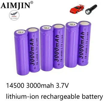 Batteria 14500 AA 3.7 V 3000mAh Batterie di alta qualità per giocattoli, microfoni, fotocamere, ecc.