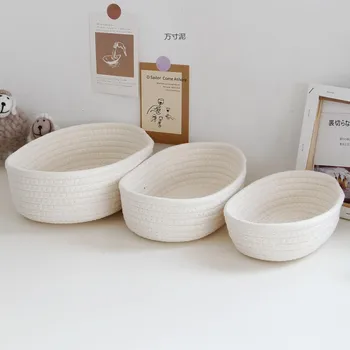 Nordic Cotton Rope Woven Storage Baskets 1