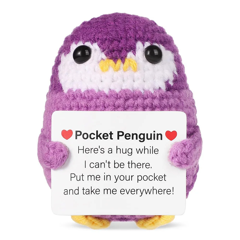 Patata De Peluche Positiva - Muñeco Tejido A Mano Con Mensaje Motivador