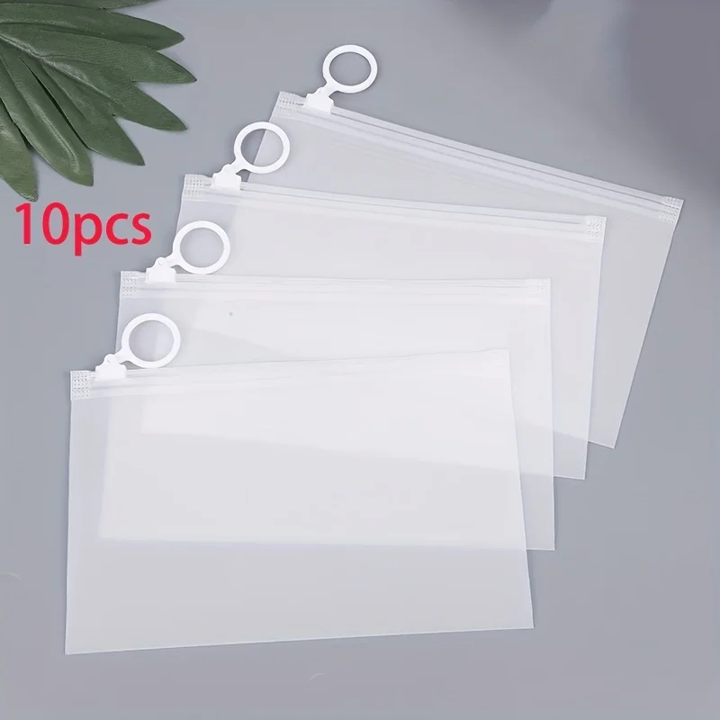 10pcs Travel Storage Bags Multifunctional Storage Cosmetic Bags Travel Toiletry Bags Zipper Pouch for Sorting Clothes Organizers